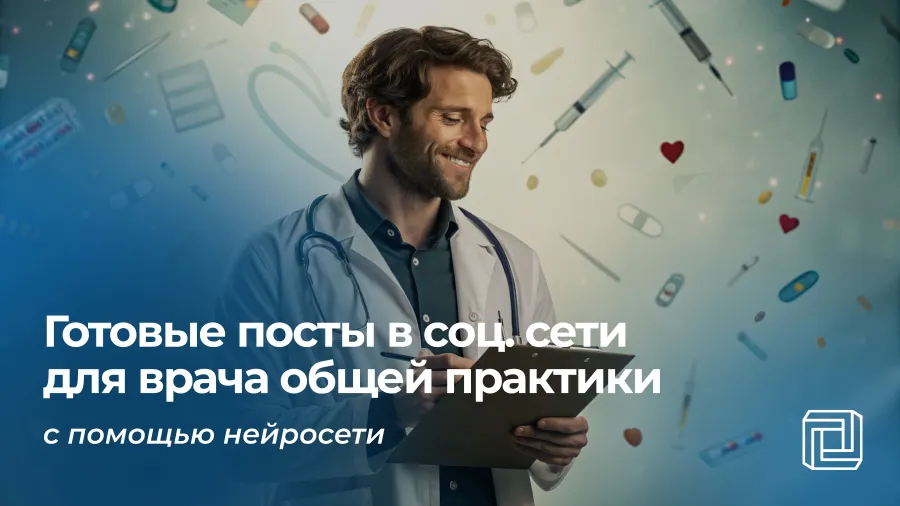Посты в соцсети врача общей практики помогает писать нейросеть