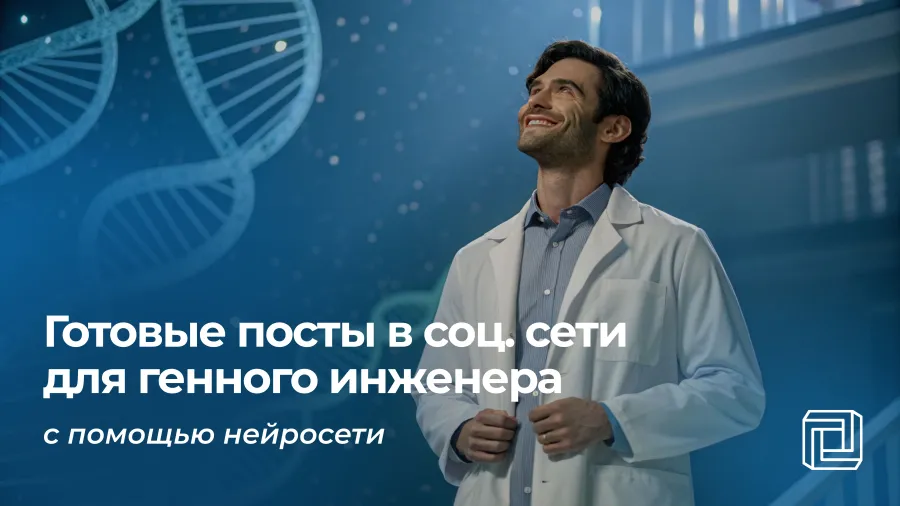 Посты в соцсети генного инженера пишет нейросеть