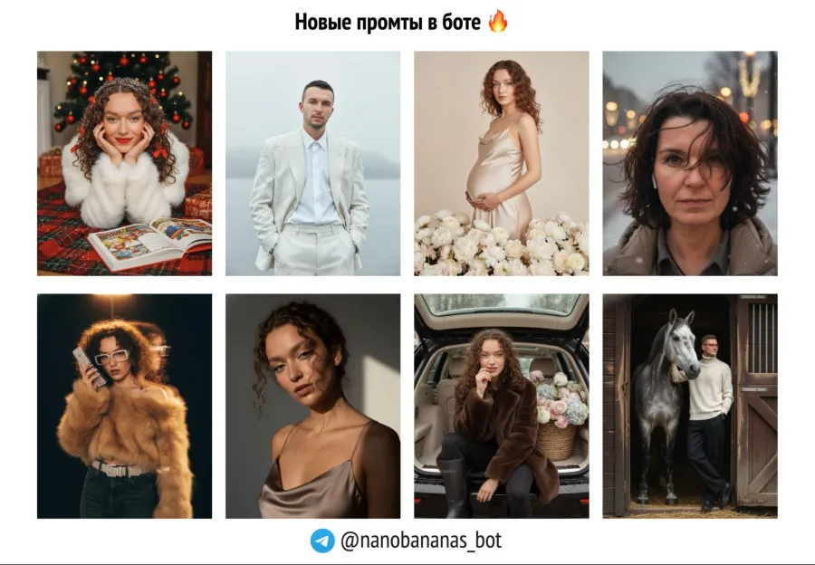 Нейрофотосессия: 50+ идей с готовыми промтами для соцсетей, работы и подарков