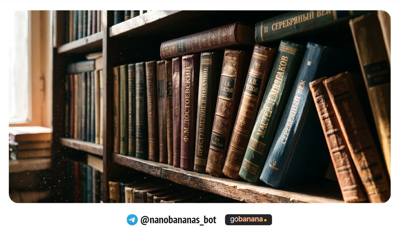 Промпт 10. Книжная полка — эстетичная деталь