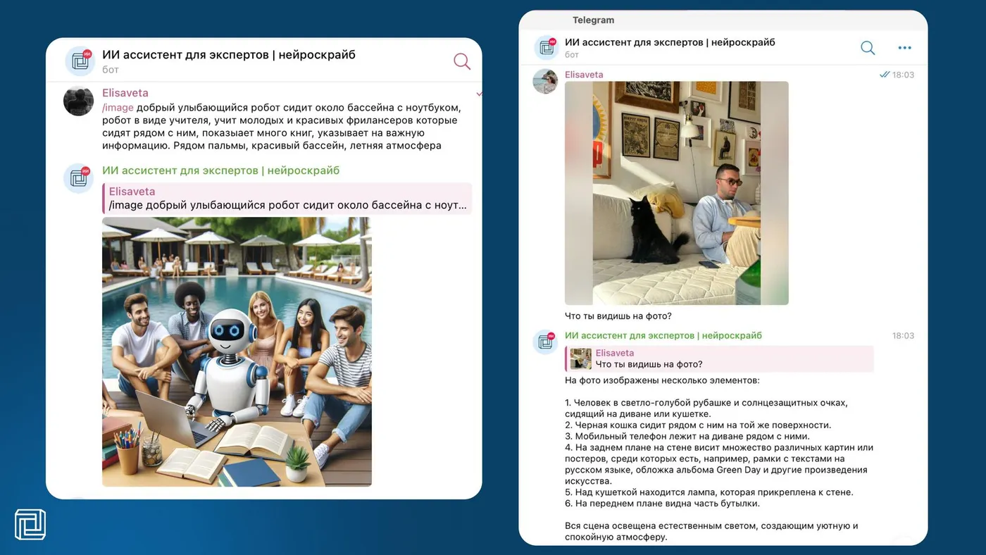 Telegram бот с ИИ решит 30+ ваших задач