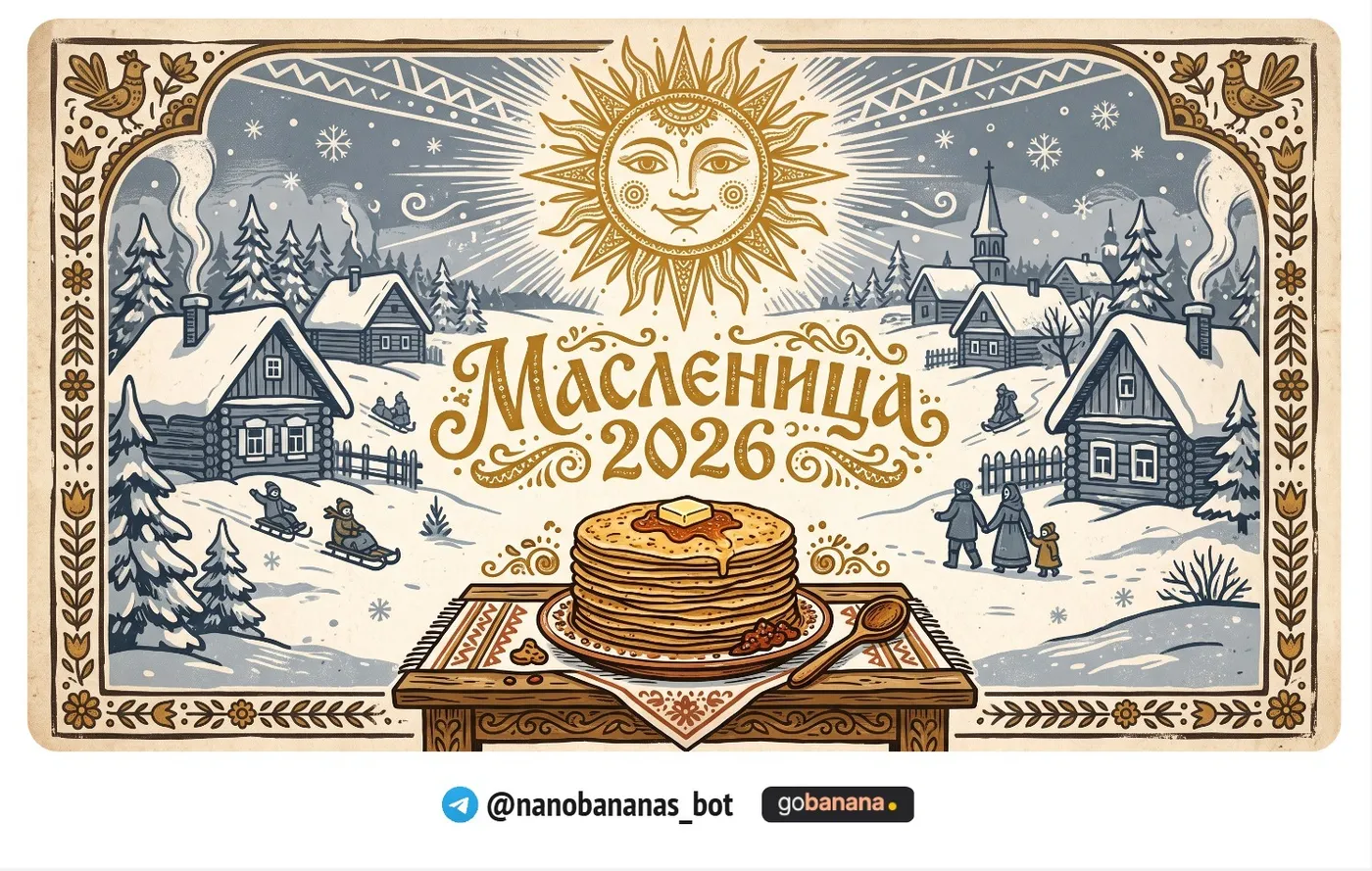 Открытка «Масленица 2026»
