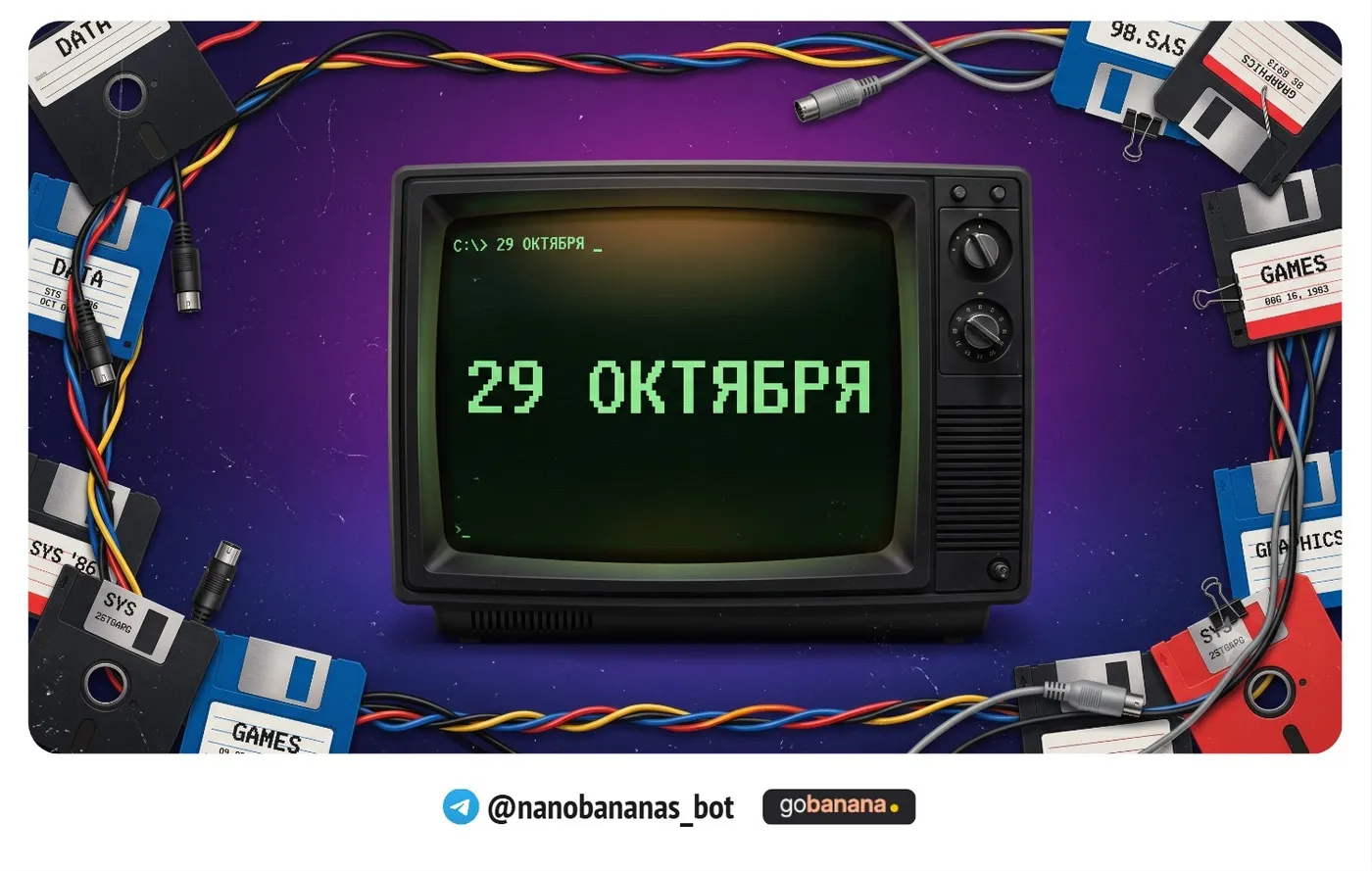 Открытка «С днем интернета»