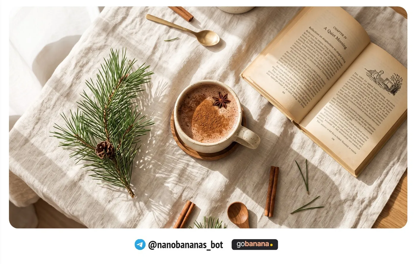 Флэтлей с какао и книгой