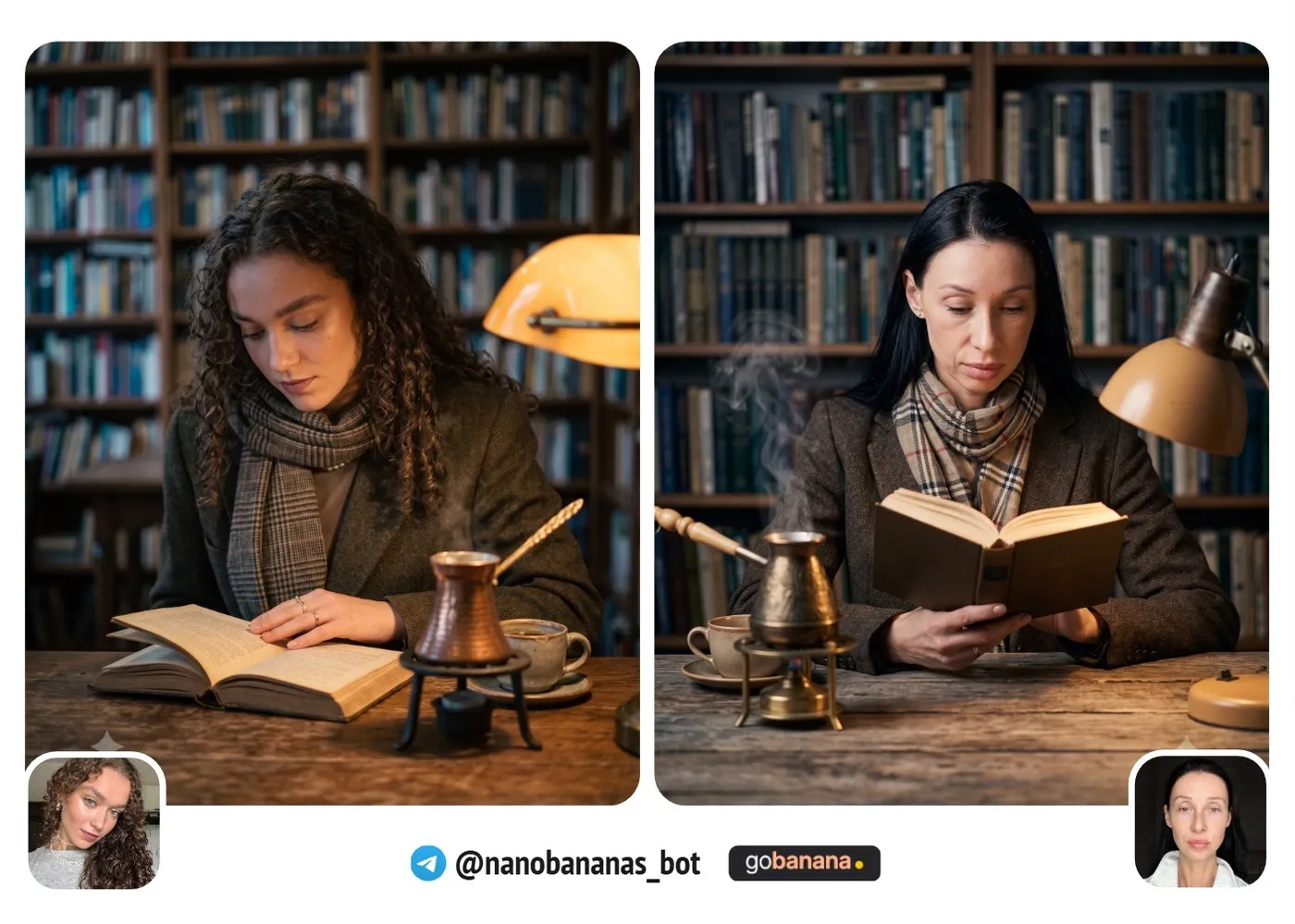Dark academia в библиотеке