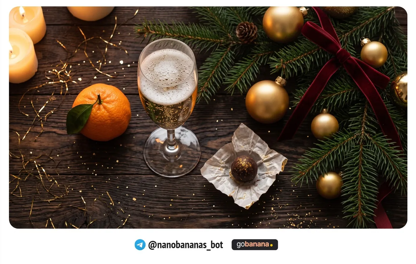 Флэтлей с шампанским и мандаринами