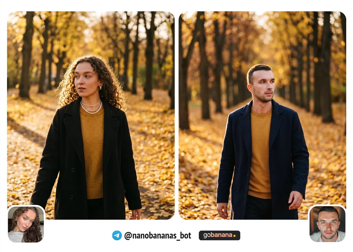 Золотая осень в парке, golden hour