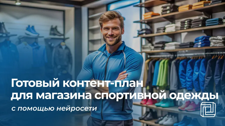 Контент-план магазину спортивной одежды пишет нейросеть