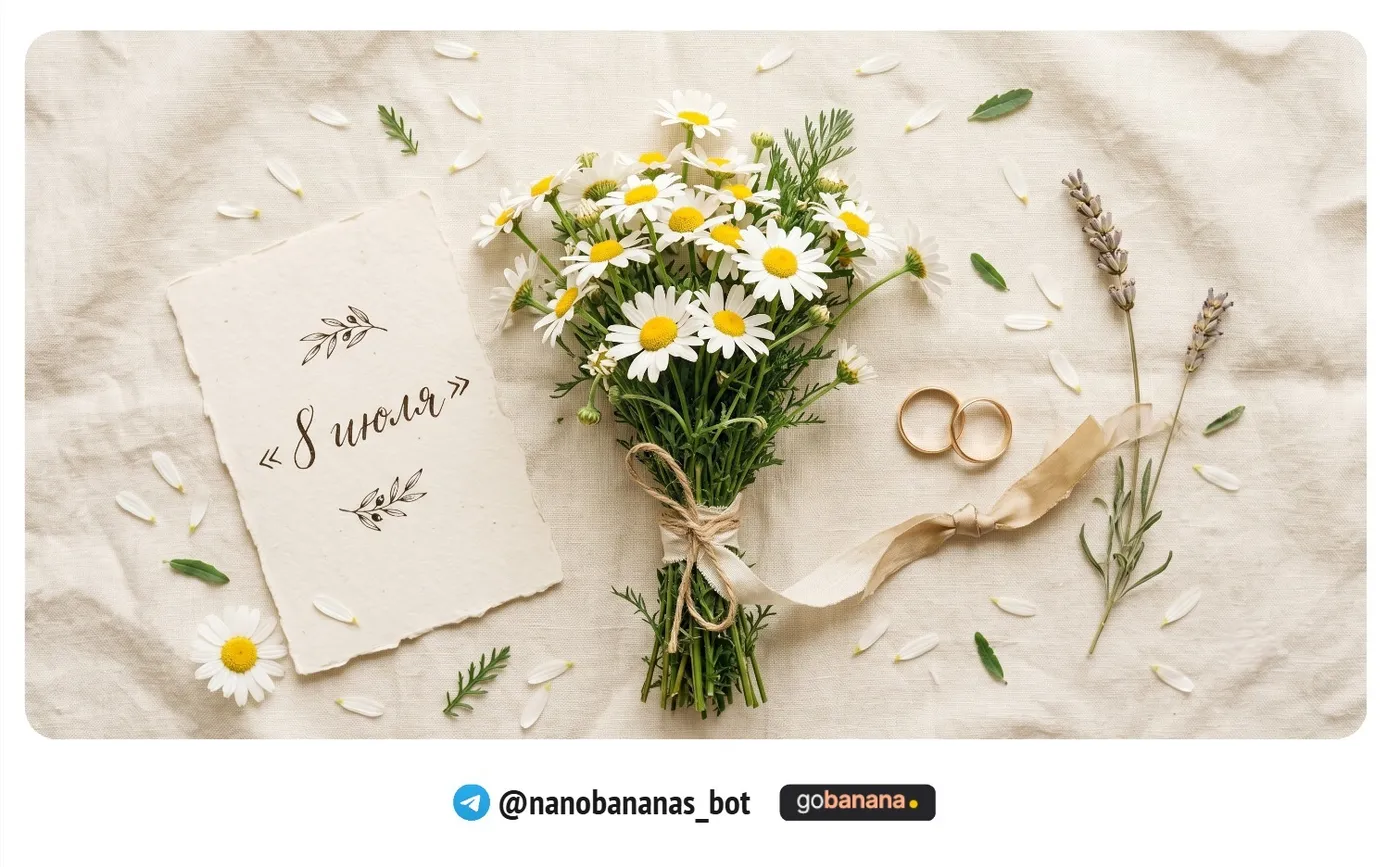 Флэтлей с ромашками и кольцами