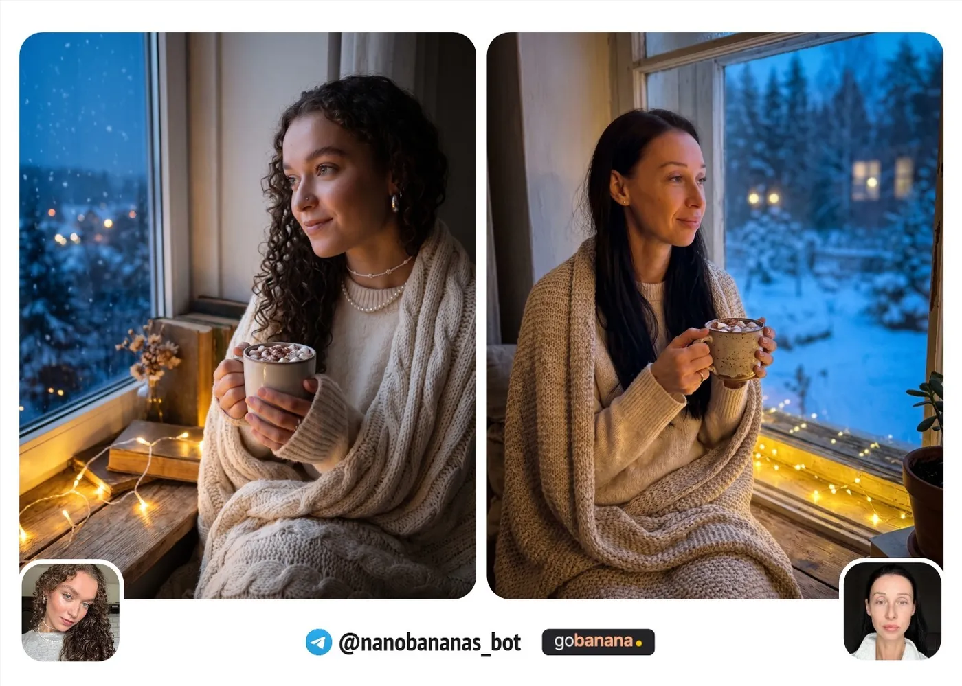 Промт 7. Домашний уют с какао и пледом