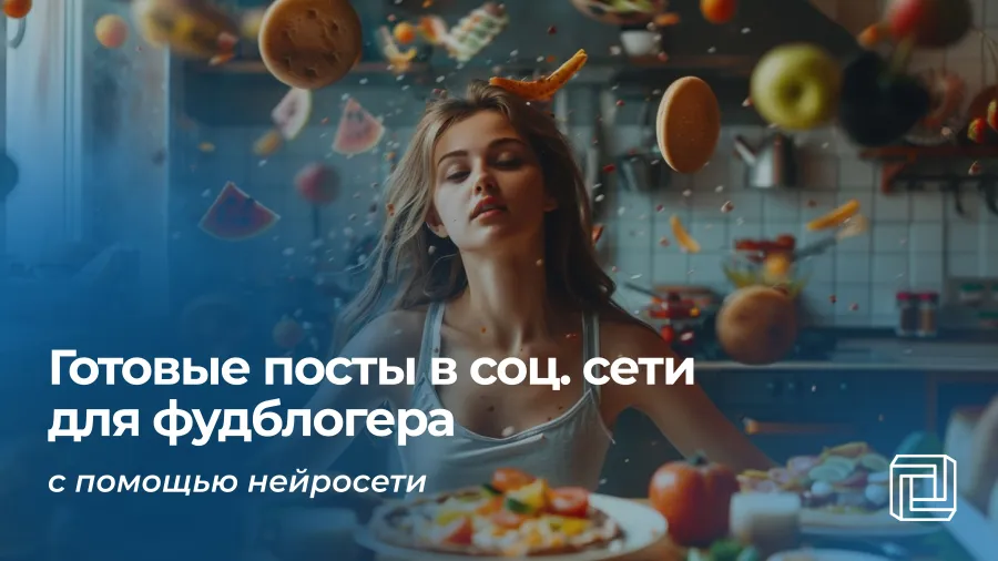 Нейросеть пишет посты в соцсети для фудблогера