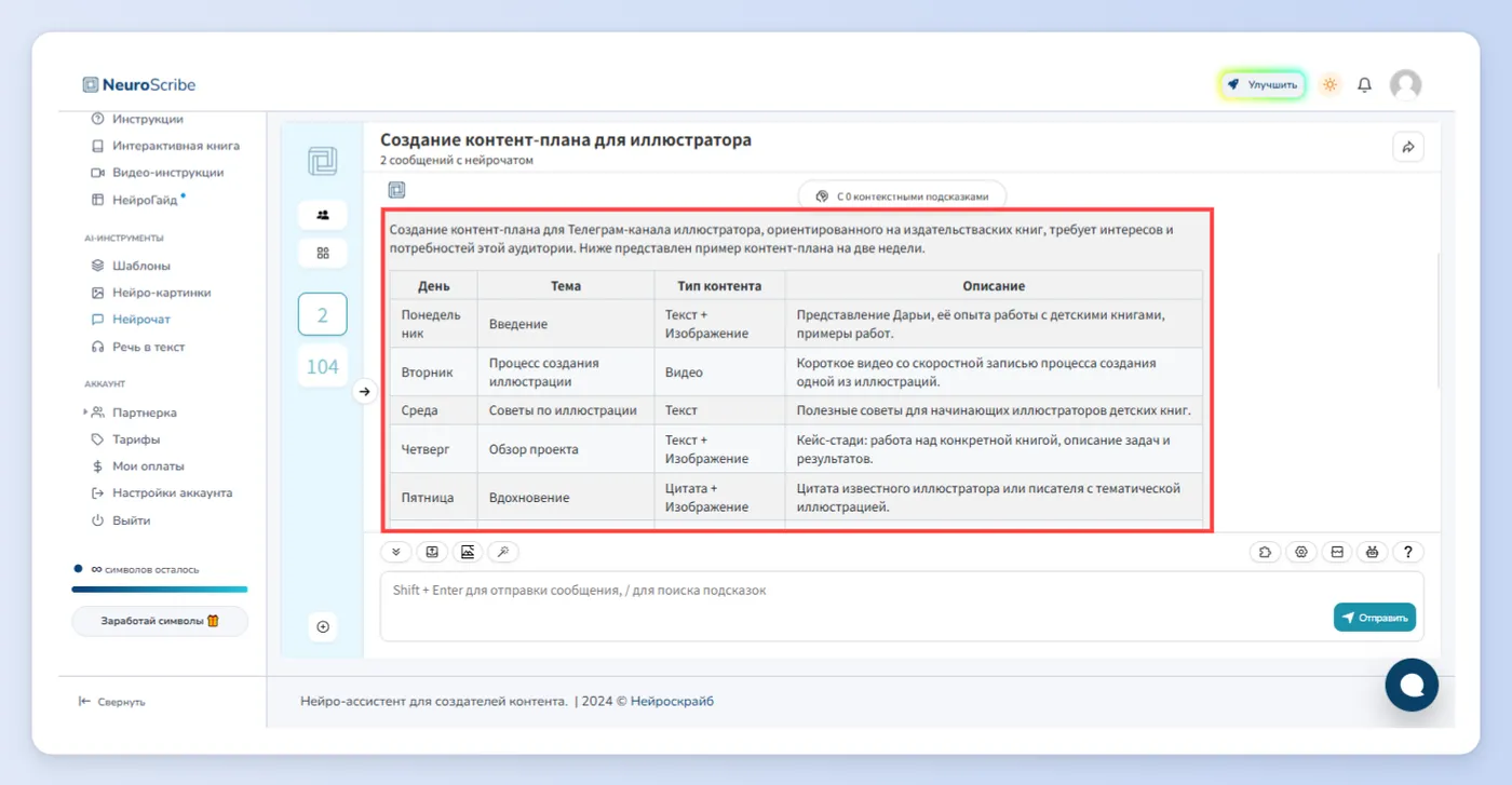 Первый способ - Нейрочат