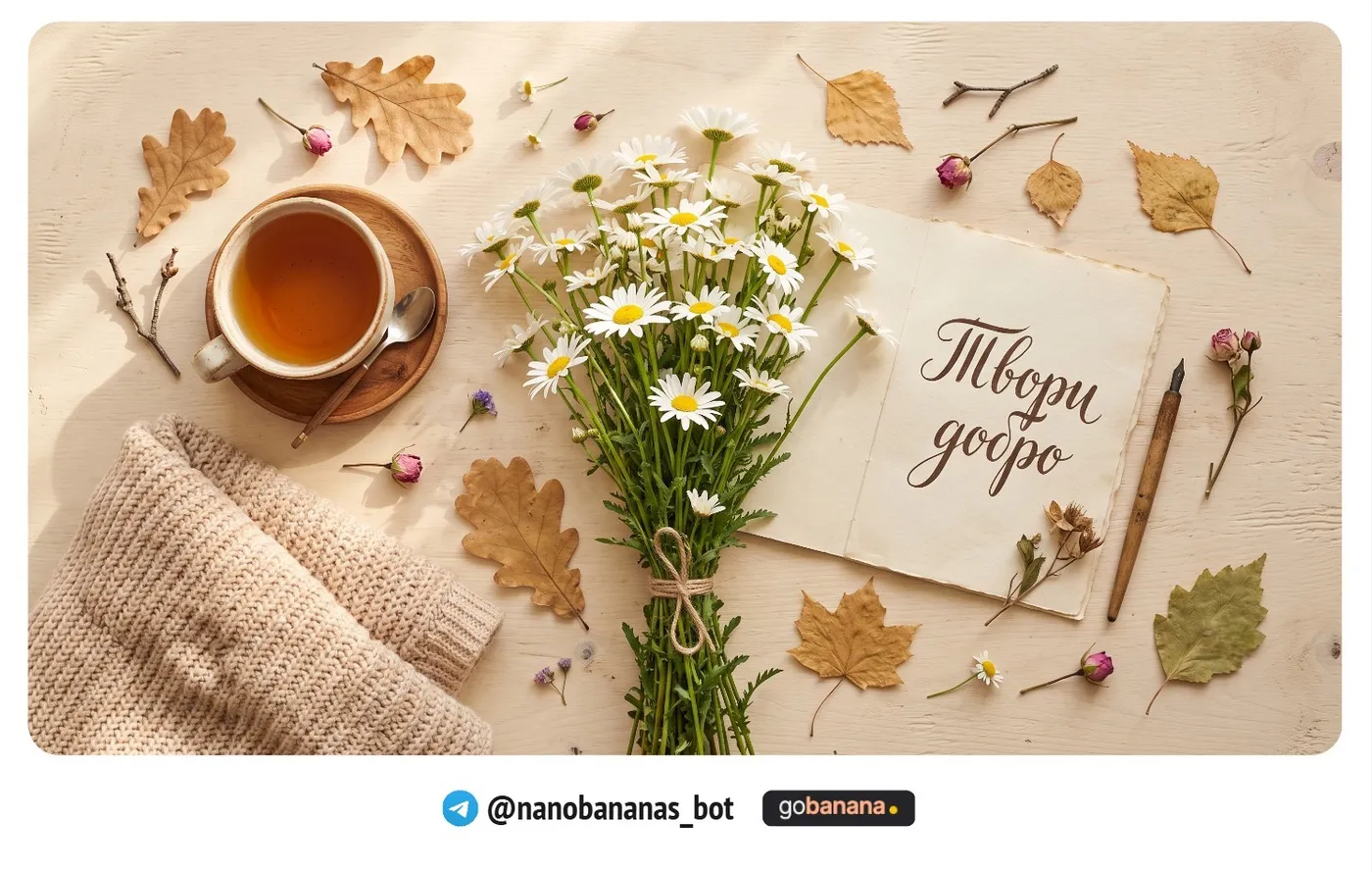 Флэтлей с цветами и запиской