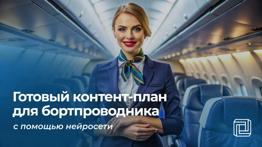 Контент-план для бортпроводника пишет нейросеть