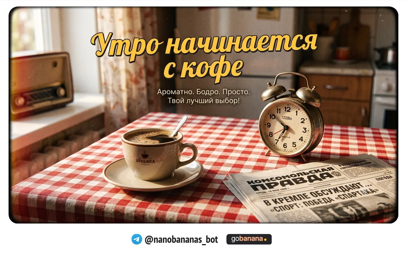 Промт 9. Ретро-реклама в стиле 90-х