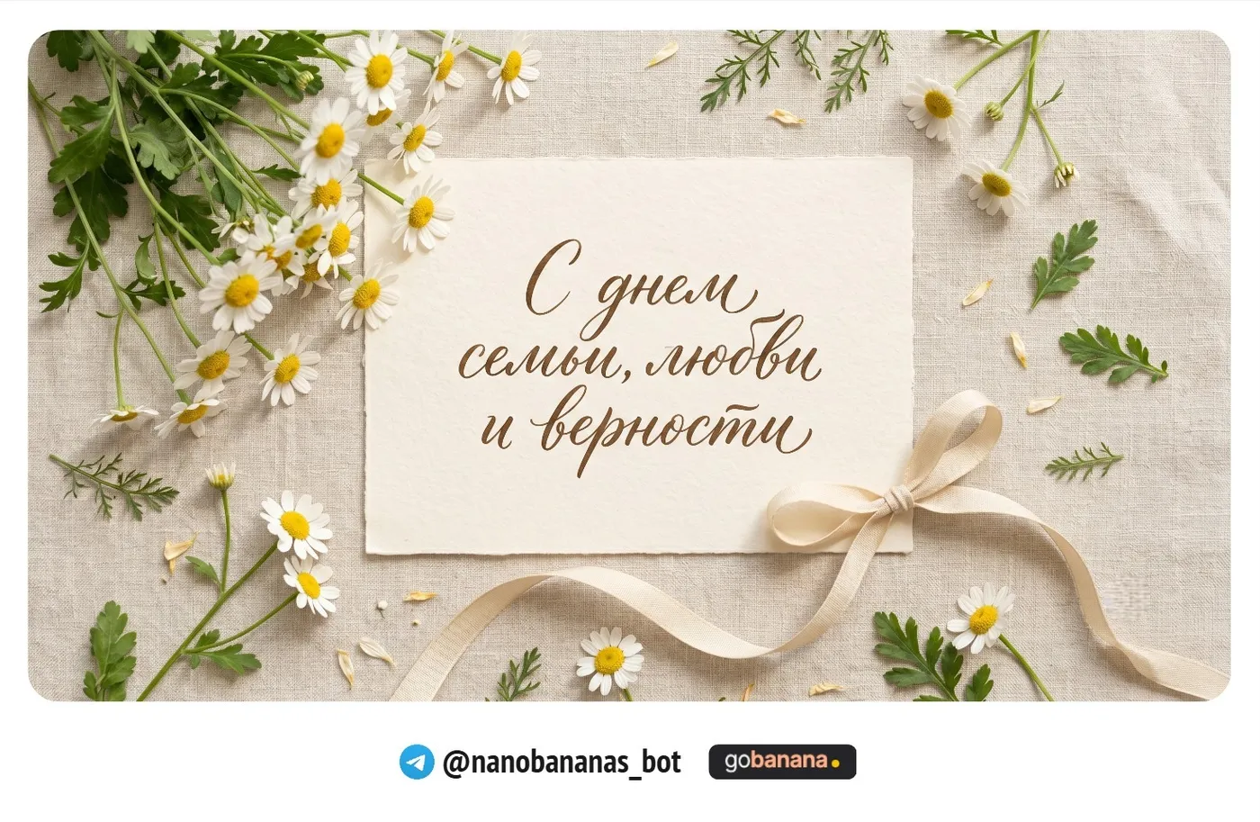 Открытка с рукописным текстом