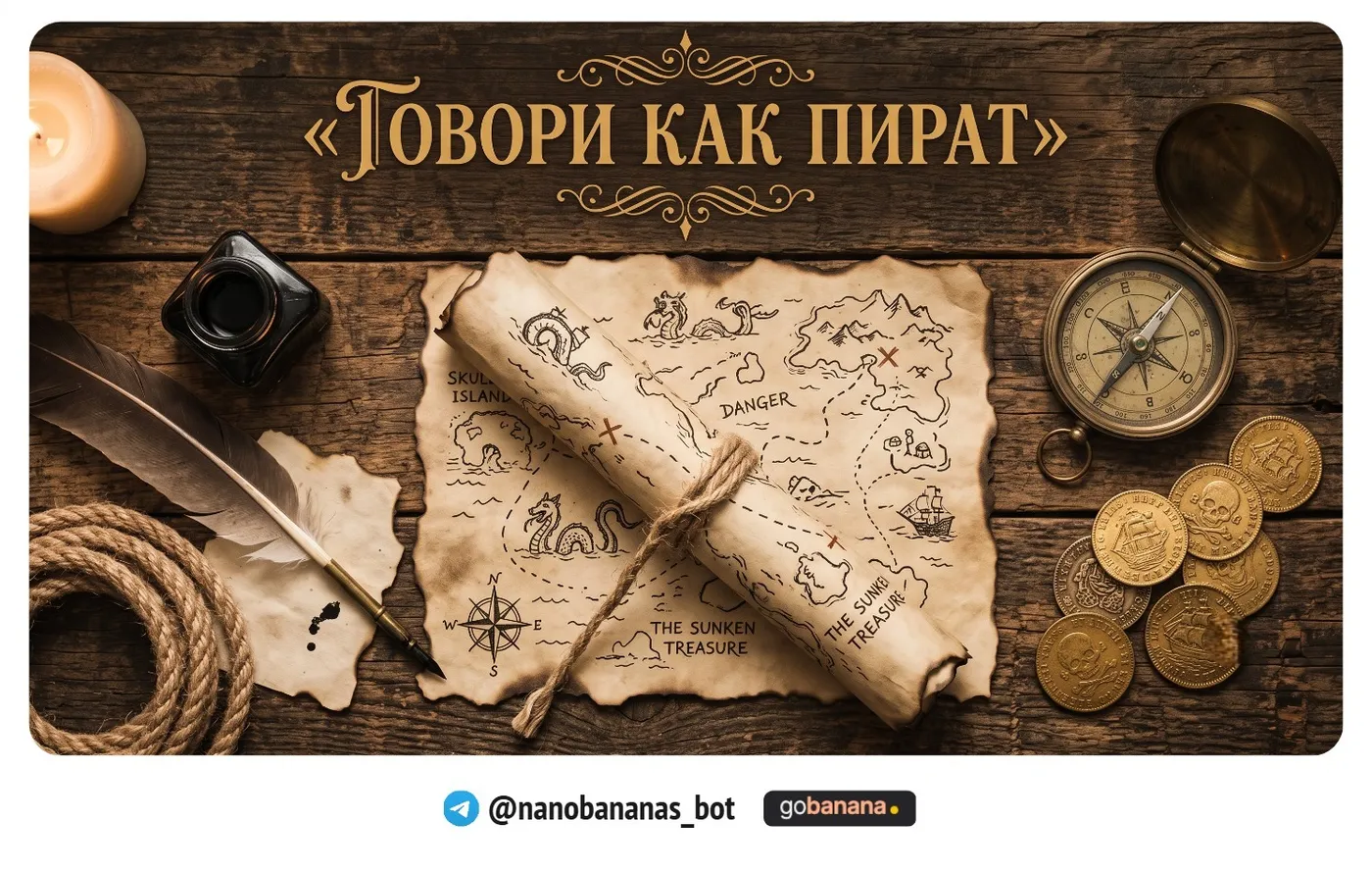 Открытка с картой