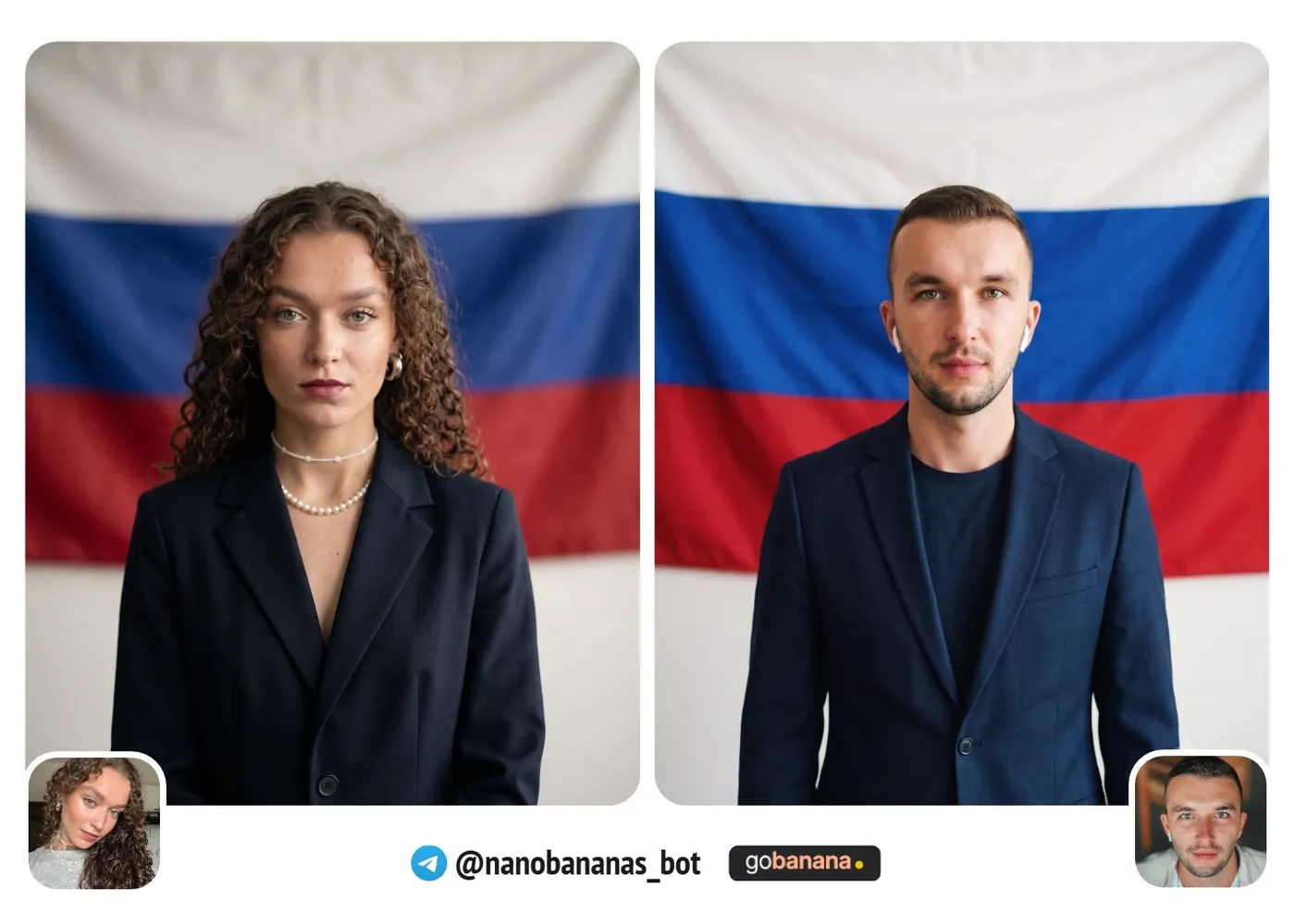С флагом России, патриотичный editorial