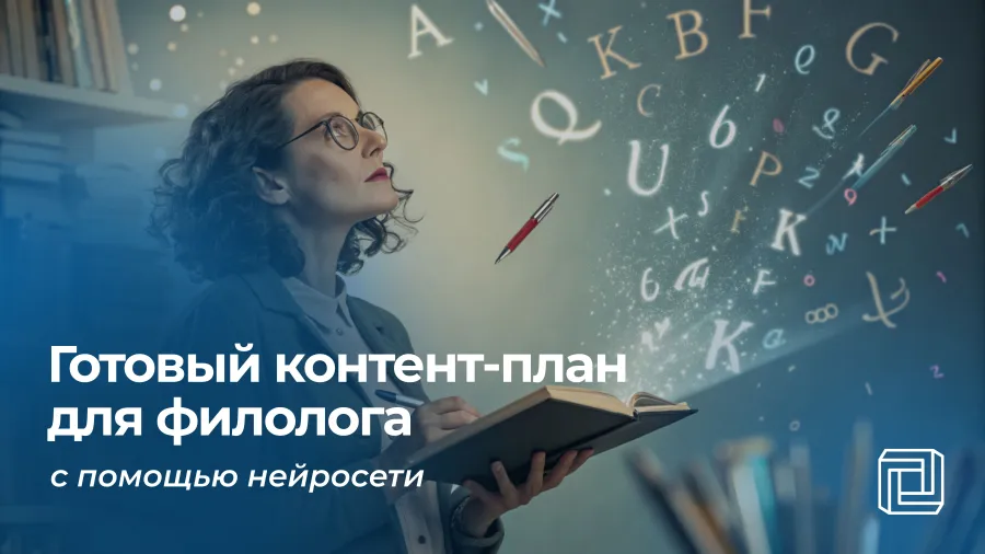 Контент-план для филолога пишет нейросеть