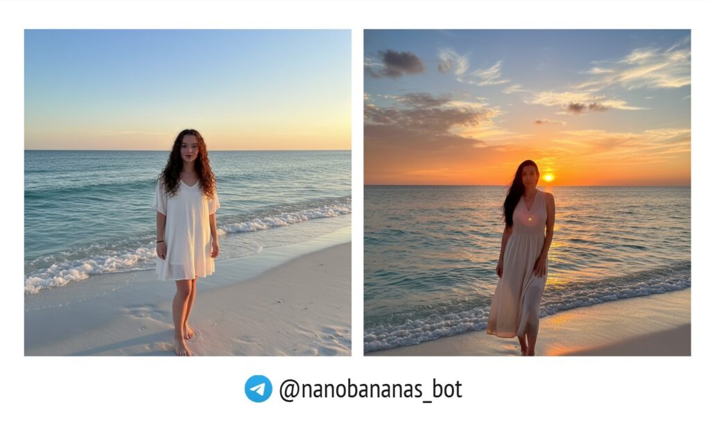 Летний пляж ии-фото