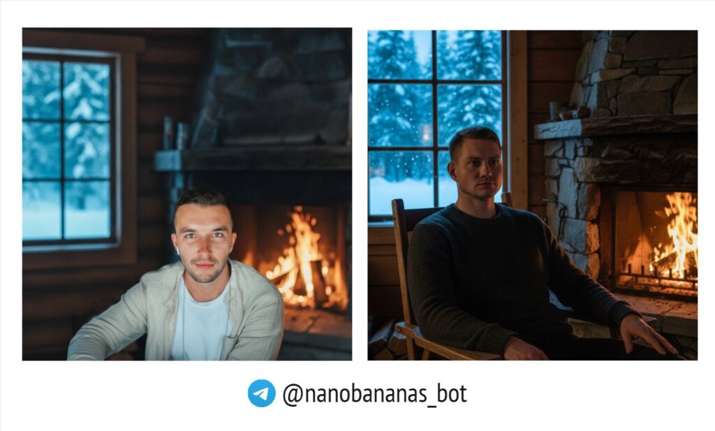 Скандинавская драма - Обработка фото нейросетью