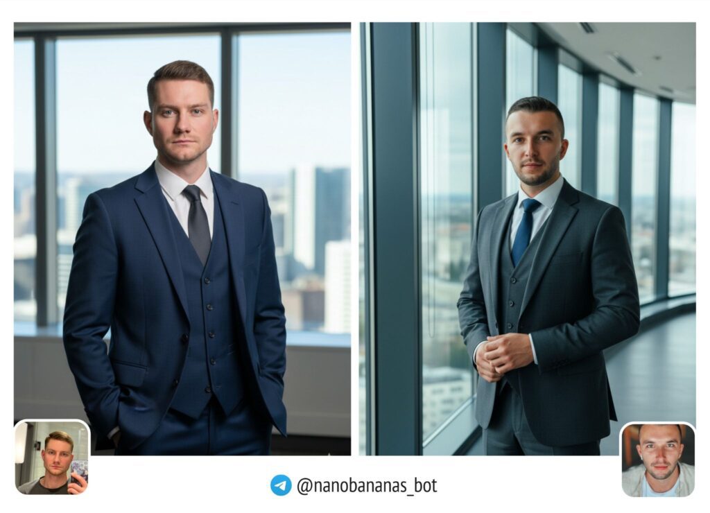 Мужчина стоит в костюме