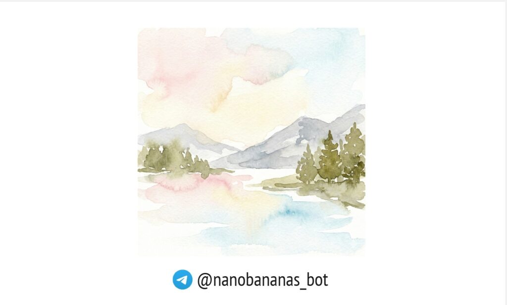 Акварельный пейзаж