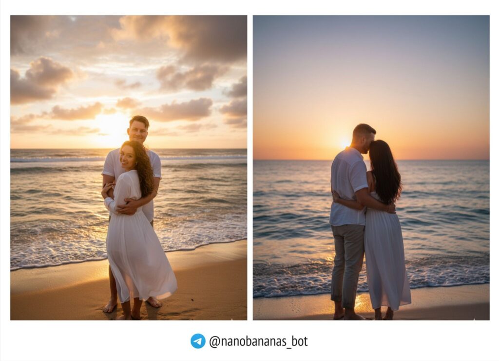 Фото пары на берегу