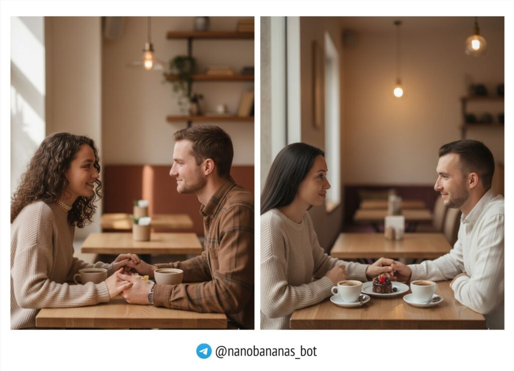 парень с девушкой в кафе