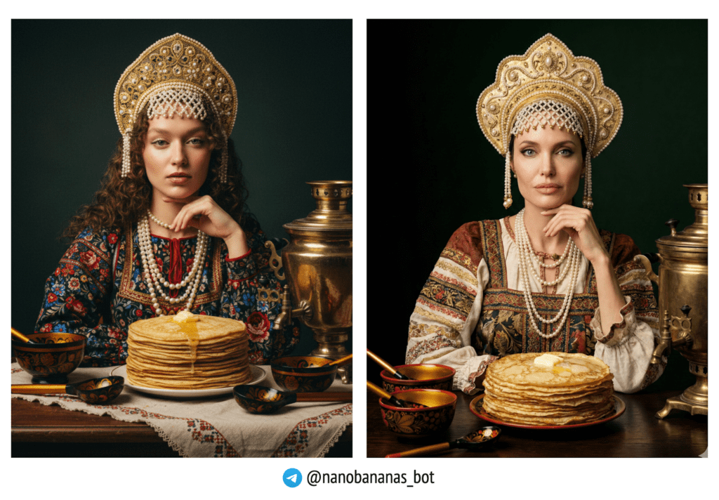 Редакционный портрет с кокошником