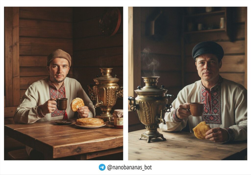 С самоваром