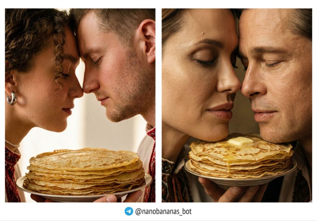 Лоб ко лбу с блинами