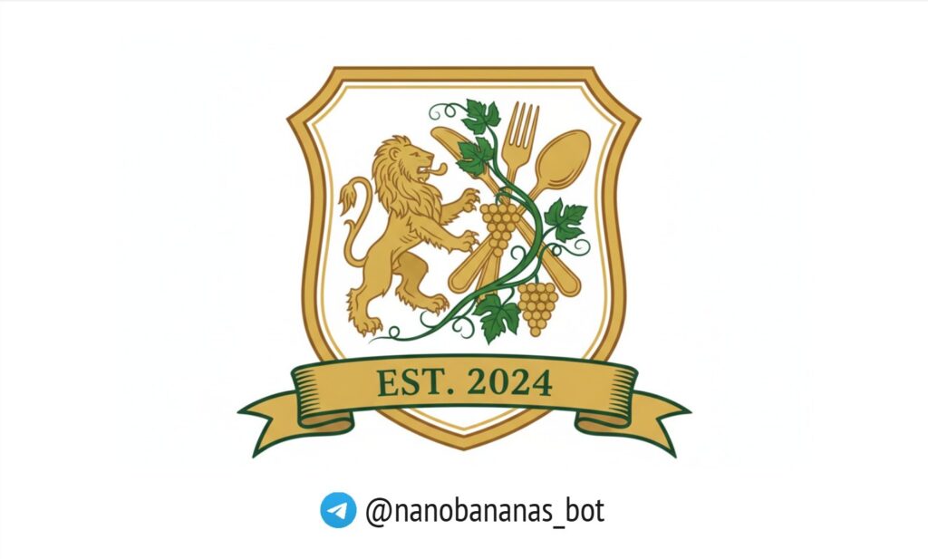 Геральдический герб для ресторана