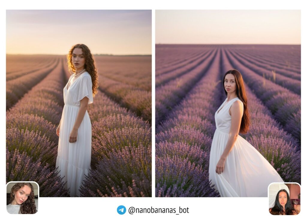 Фото девушки на лавандовом поле