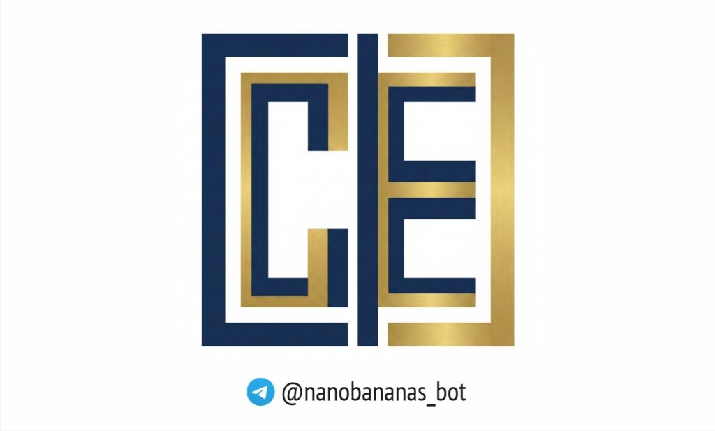 Геометрический монограмм логотип через нейросеть