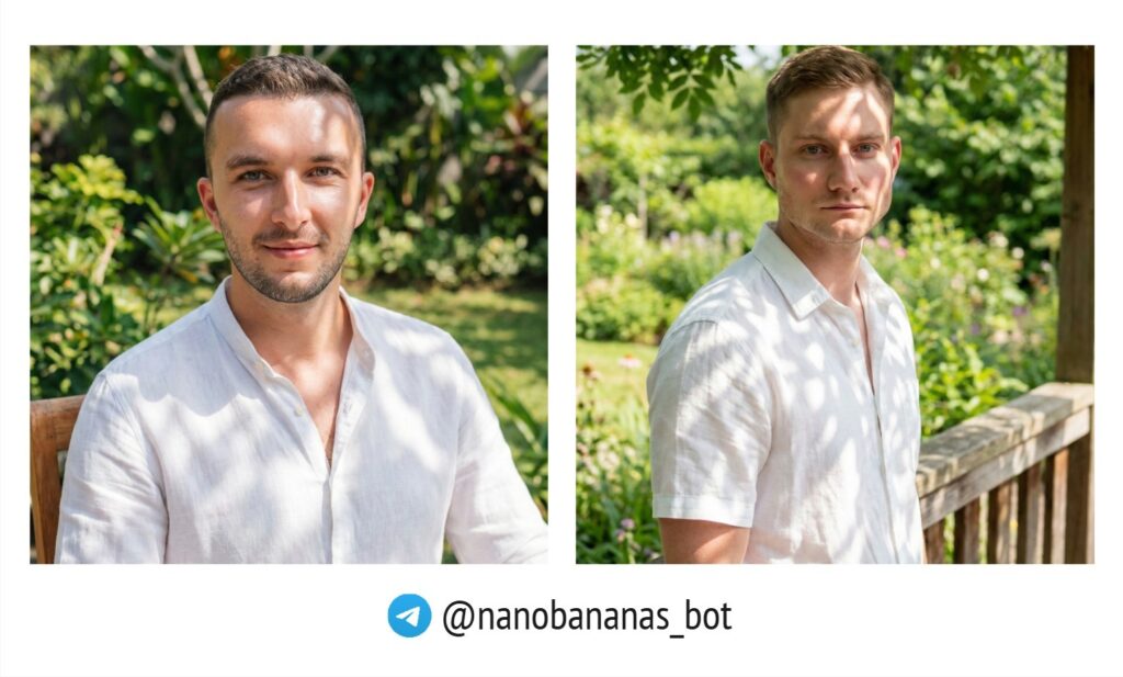 Нейрофото со своим лицом бесплатно. летнее фото