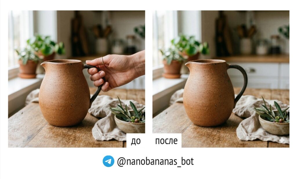 ИИ-редактор фото для маркетплейсов. удаление предмета