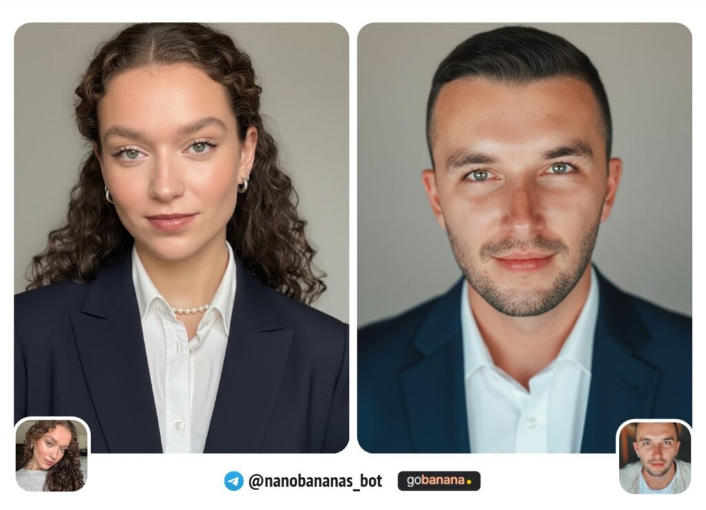 ИИ фотосессия бесплатно: строгий портрет