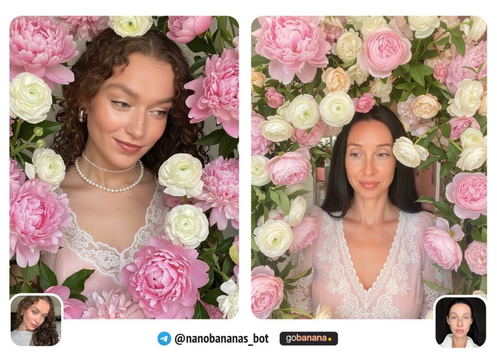 Весенний портрет в цветах