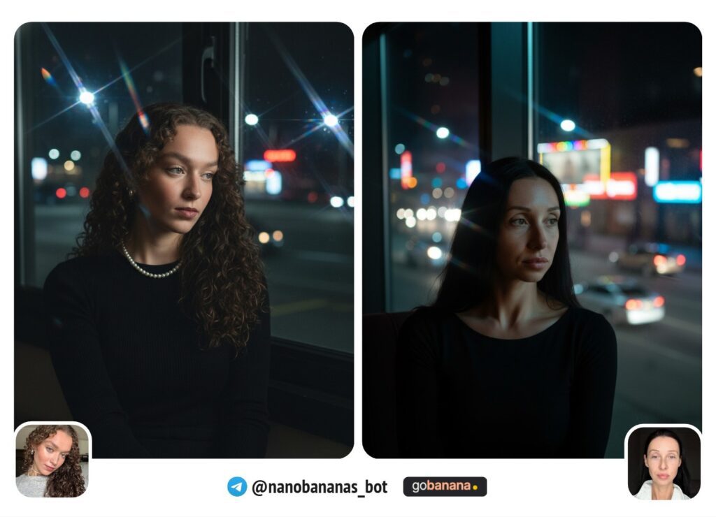 Кинематографический ночной портрет