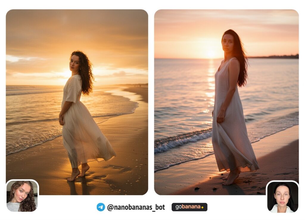 Пляж на закате