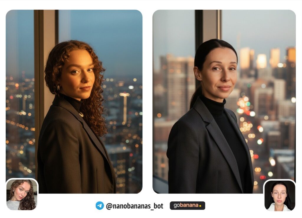 современный портрет в стиле LinkedIn