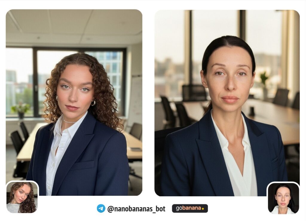 строгий офисный портрет