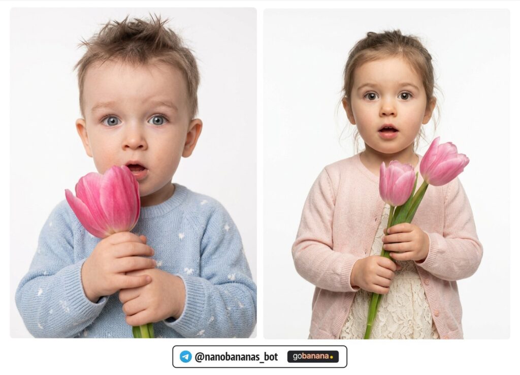 Малышка с одним пионом