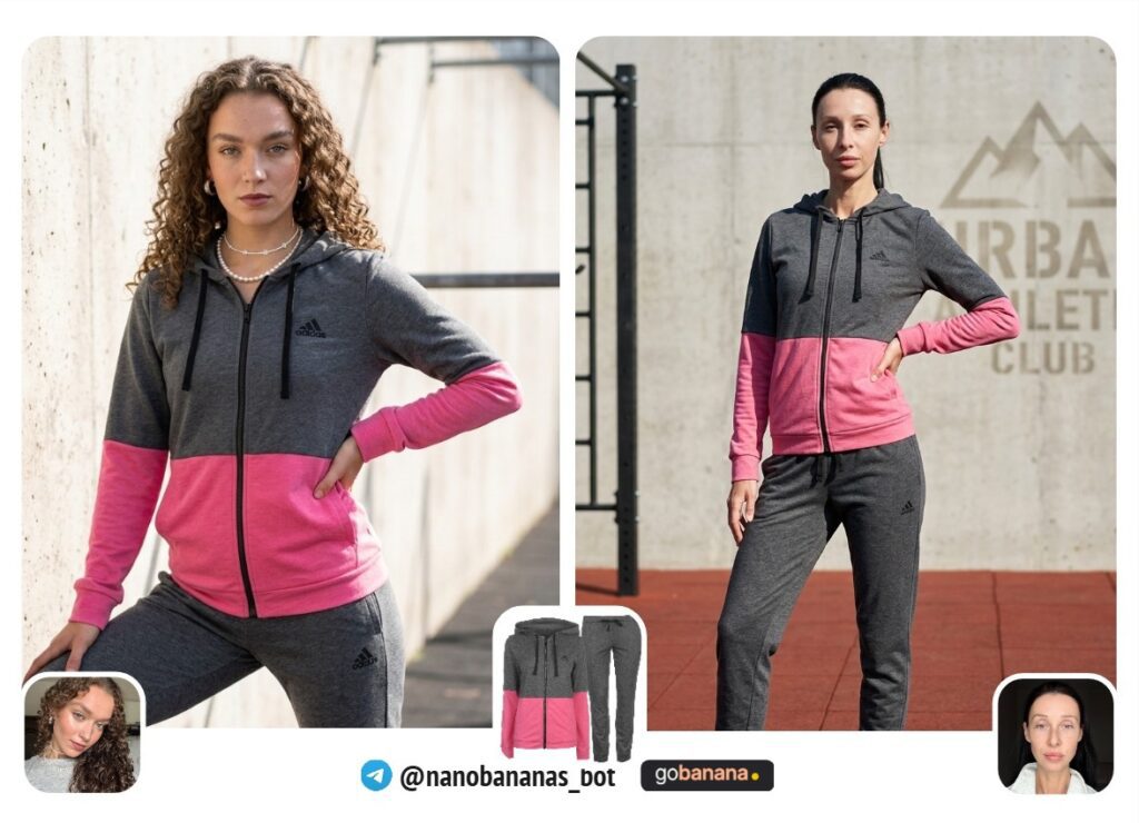 Модель с аксессуаром, lifestyle-карточка