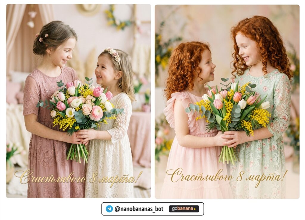 Фотосессия к 8 марта с ИИ