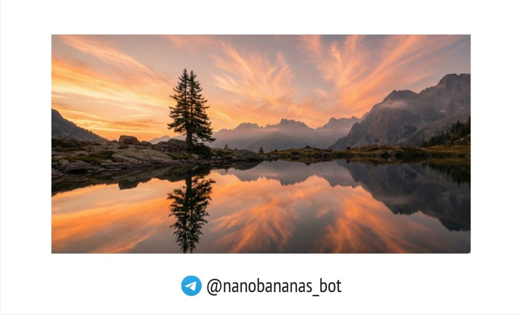 Создать картинку с помощью нейросети: пейзаж