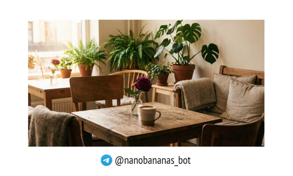 Сгенерировать ИИ картинку интерьера кафе онлайн