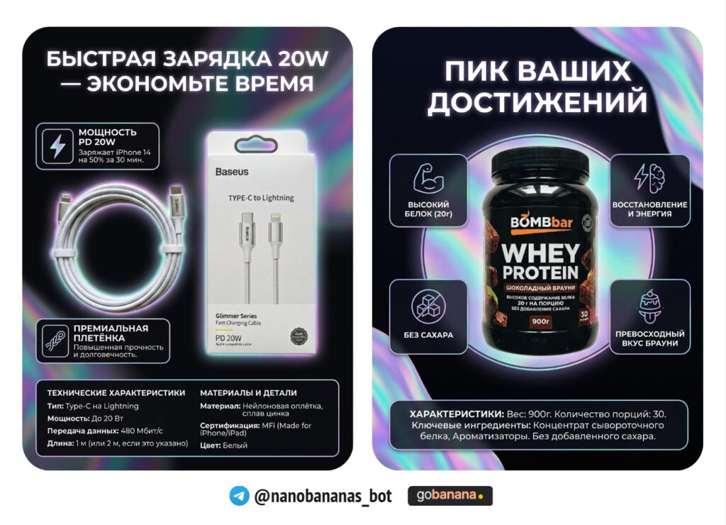 Карточка товара для маркетплейса