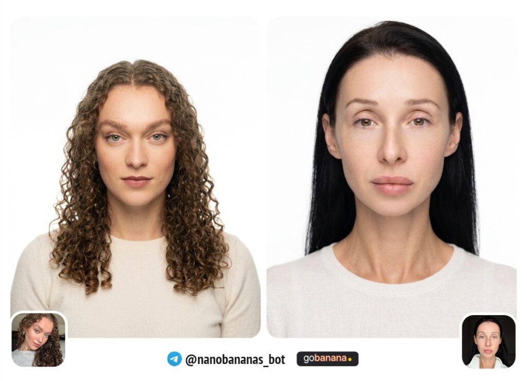 Минималистичный портрет на белом фоне